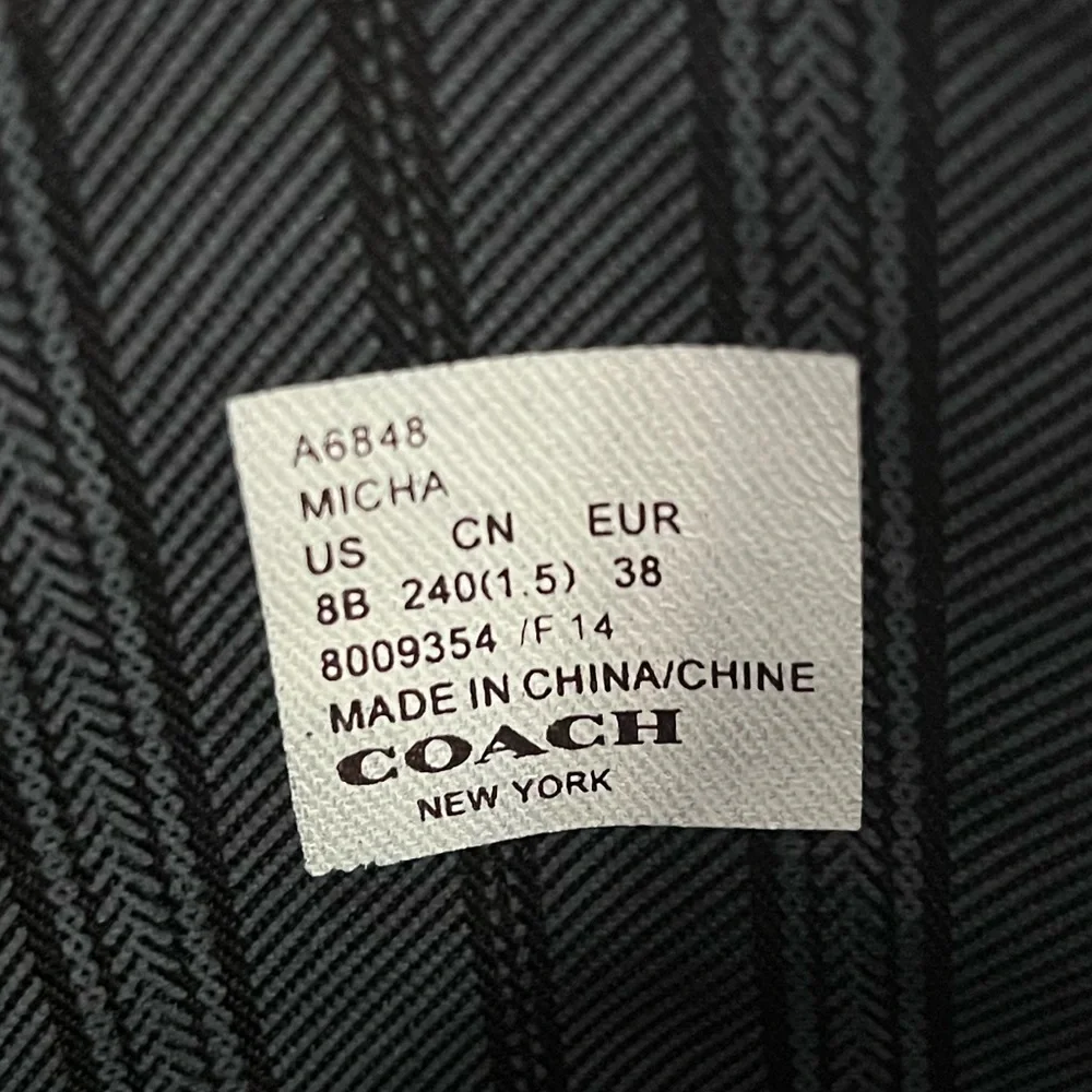 Coach Micha Leather Riding Boots Brown Size 8B